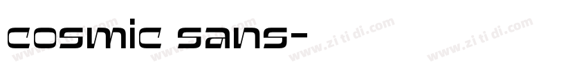 cosmic sans字体转换